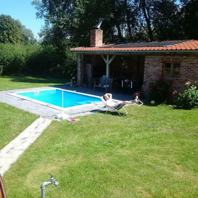 Traumhaftes Luxus-Ferienhaus Warnkenhagen  Kültér fotó